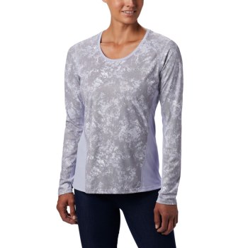 Columbia Ženske Majice S Kapuljačom - Solar Chill 2.0 Long Sleeve Ljubičaste | TFXM-59871